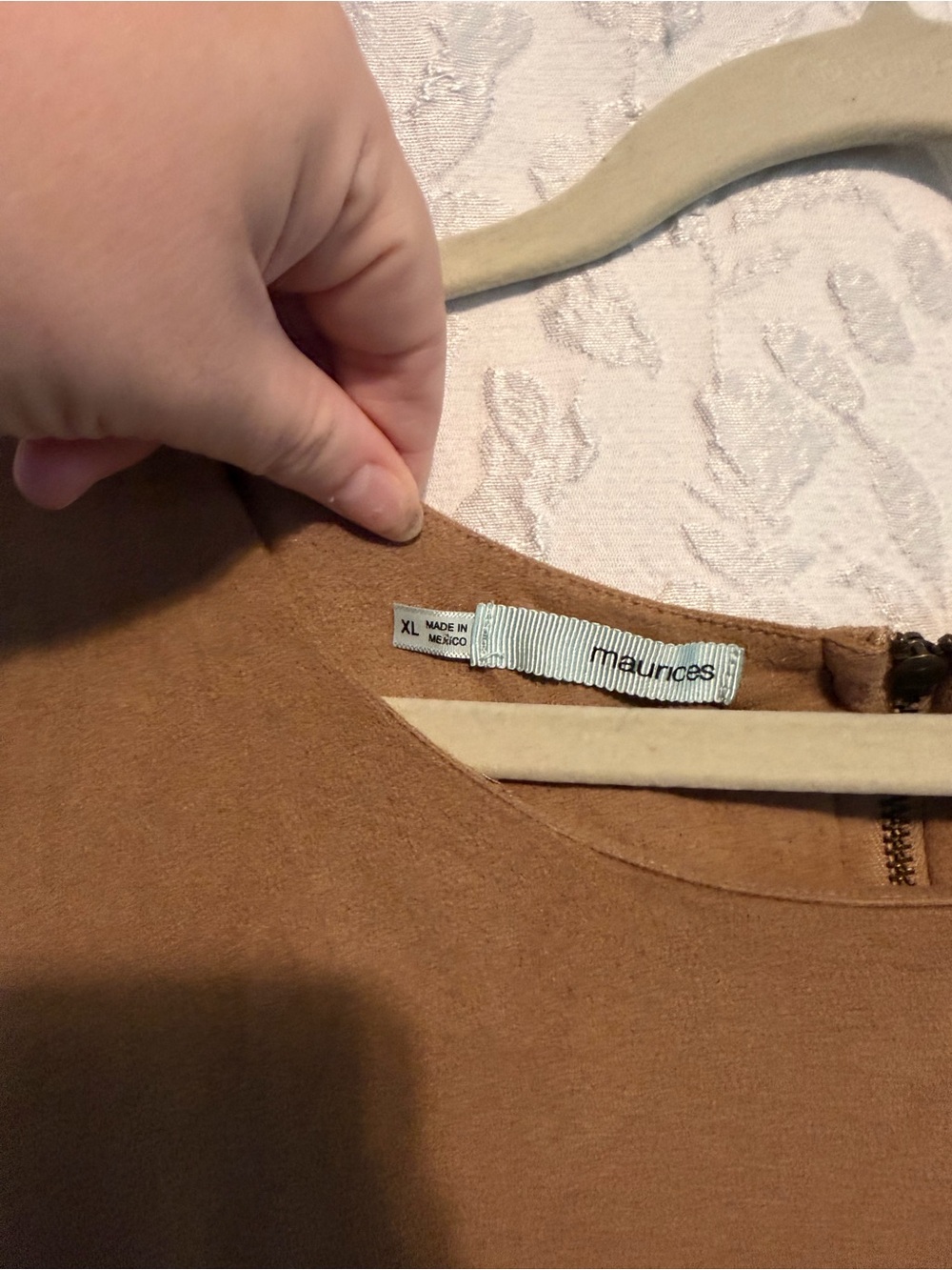 Maurices Girls' Suede-Look Brown Top